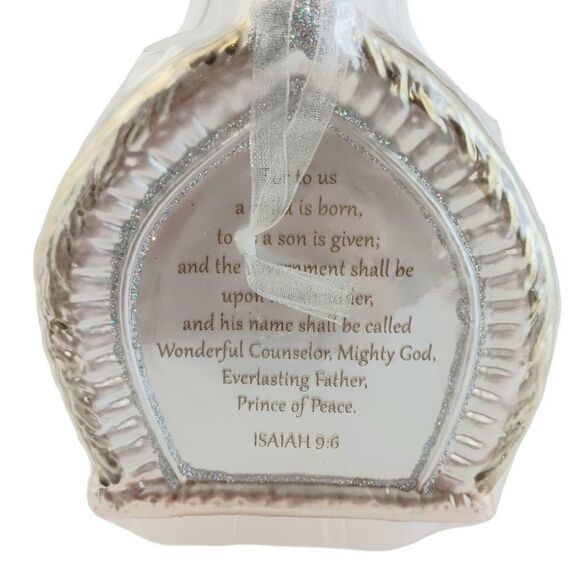 Demdaco For To Us A Child Is Born Christmas Ornament Blown Glass Isiah 9:6 - Picture 5 of 8